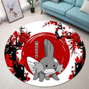 Mudkip Pokemon Japan Style Stained Glass Round Rug