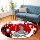 Mudkip Pokemon Japan Style Stained Glass Round Rug