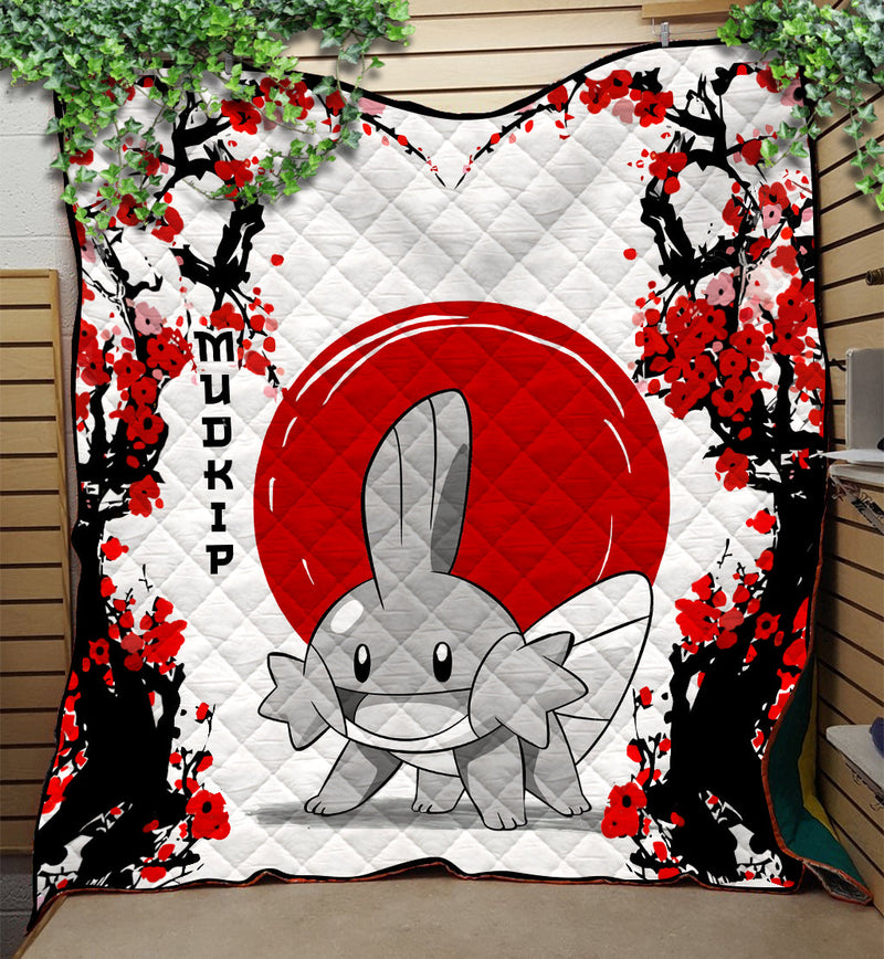 Mudkip Pokemon Japan Style Quilt Blanket