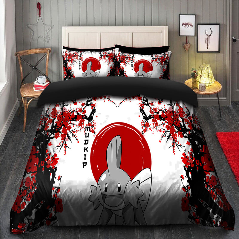 Mudkip Pokemon Japan Style Bedding Set Duvet Cover And 2 Pillowcases