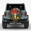 Mushroom Stained Glass Jeep Car Spare Tire Cover
