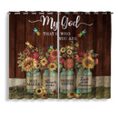 My God That Is Who You Are Window Curtain