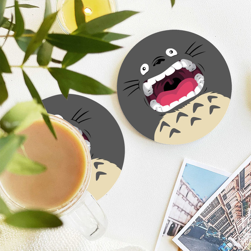 My Neighbor Totoro Ghibli Funny Ceramic Decor Coaster - Gift Idea