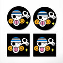Nami One Piece Icon Skull Ceramic Decor Coaster - Gift Idea