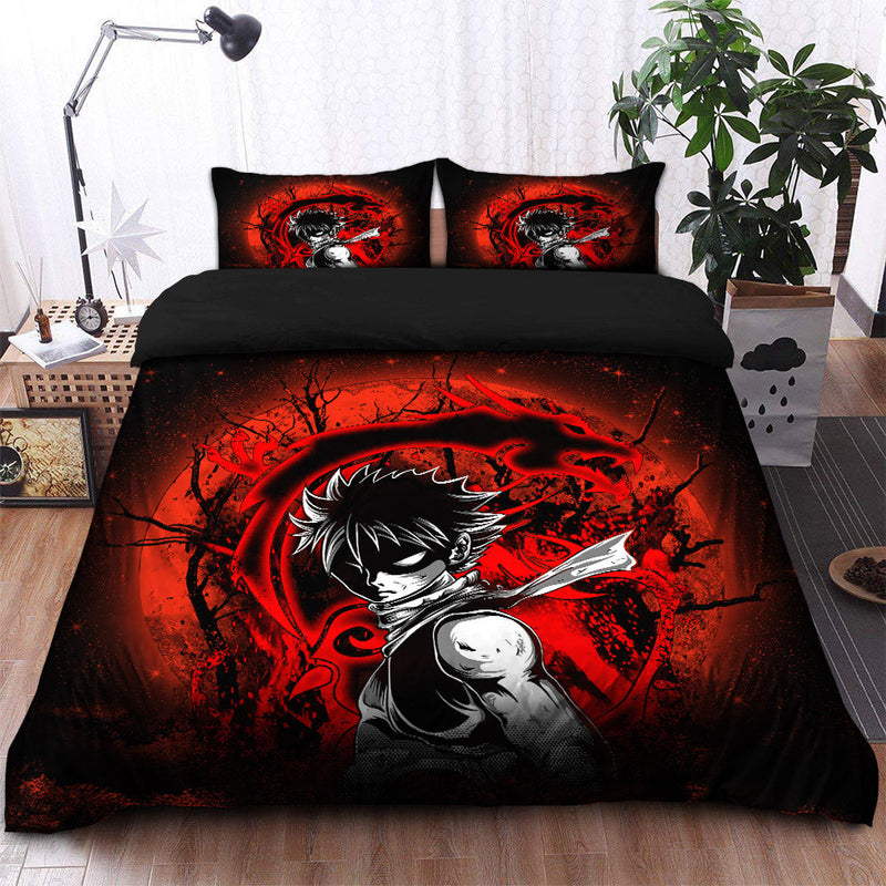 Natsu Dragonee Fairy Tale Moonlight Bedding Set Duvet Cover And 2 Pillowcases Nearkii