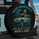 Never Underestimate An Old Lady With A Jeep Jeep Car Spare Tire Cover