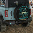 Never Underestimate An Old Lady With A Jeep Jeep Car Spare Tire Cover