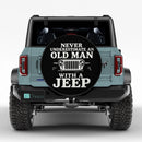 Never Underestimate An Old Man With Jeep Car Spare Tire Cover