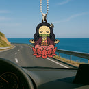 Nezuko Demon Slayer Meditating Anime Custom Car Ornament Car Accessories Decoration