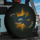 Kyogre Pokemon Stained Glass Jeep Car Spare Tire Cover