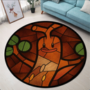 Sudowoodo Pokemon Stained Glass Round Rug