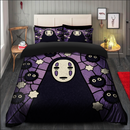 No Face Ghibli Stained Glass Style Bedding Set