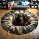Bigfoot Carpet Round Rug