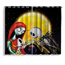 Nightmare Before Christmas Family Window Curtain