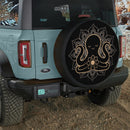 Mandala Meditating Octopus Yoga Jeep Car Spare Tire Cover