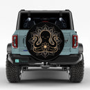 Mandala Meditating Octopus Yoga Jeep Car Spare Tire Cover
