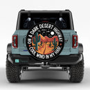 On A Dark Desert Highway Cool Wind In My Hair Jeep Car Spare Tire Cover