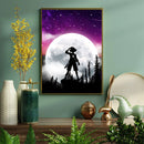 One Piece Moon Night - Living Room - Canvas Wall Art - Print - Wall Decor