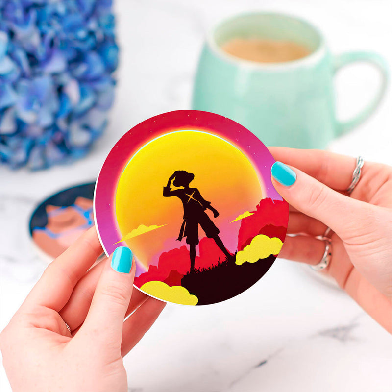 One Piece Sunset Ceramic Decor Coaster - Gift Idea