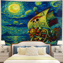One Piece Ship Starry Night Tapestry