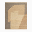 Angled Modern Form Jute Minimalist Rug Home Room Decor