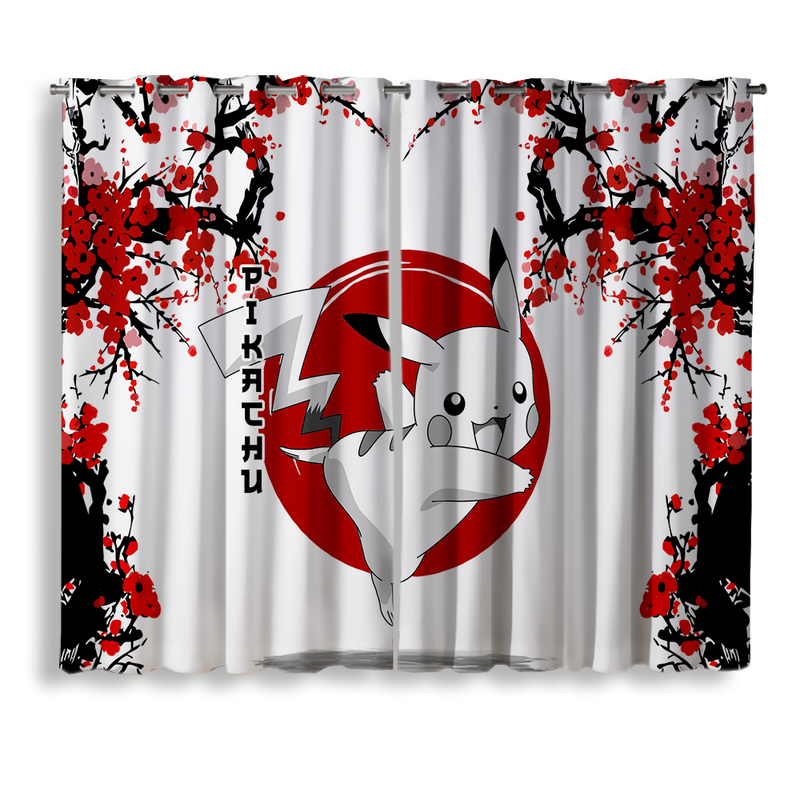 Pikachu Pokemon Japan Style Window Curtain