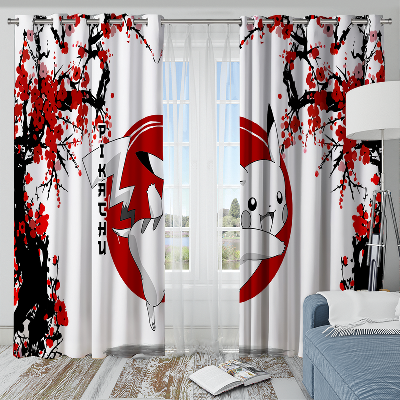 Pikachu Pokemon Japan Style Window Curtain