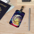 Pikachu Pokemon Couple Love You To The Moon Galaxy Luggage Tag
