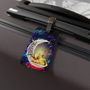 Pikachu Pokemon Couple Love You To The Moon Galaxy Luggage Tag