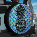 Pineapple Mermaid Jeep Car Spare Tire Cover
