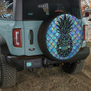 Pineapple Mermaid Jeep Car Spare Tire Cover