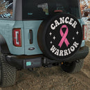 Pink Ribbon Warrior Jeep Car Spare Tire Cover