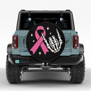 Pink Ribbon Skull Awareness Jeep Car Spare Tire Cover