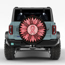 Pink Ribbon Awareness Sunflower Leopard Jeep Car Spare Tire Cover