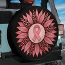 Pink Ribbon Awareness Sunflower Leopard Jeep Car Spare Tire Cover