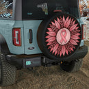 Pink Ribbon Awareness Sunflower Leopard Jeep Car Spare Tire Cover