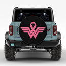 Pink Wonder Woman Awareness Jeep Car Spare Tire Cover
