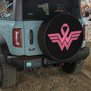 Pink Wonder Woman Awareness Jeep Car Spare Tire Cover