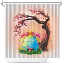 Pokemon Venusaur Cherry Blossom Japan Shower Curtain