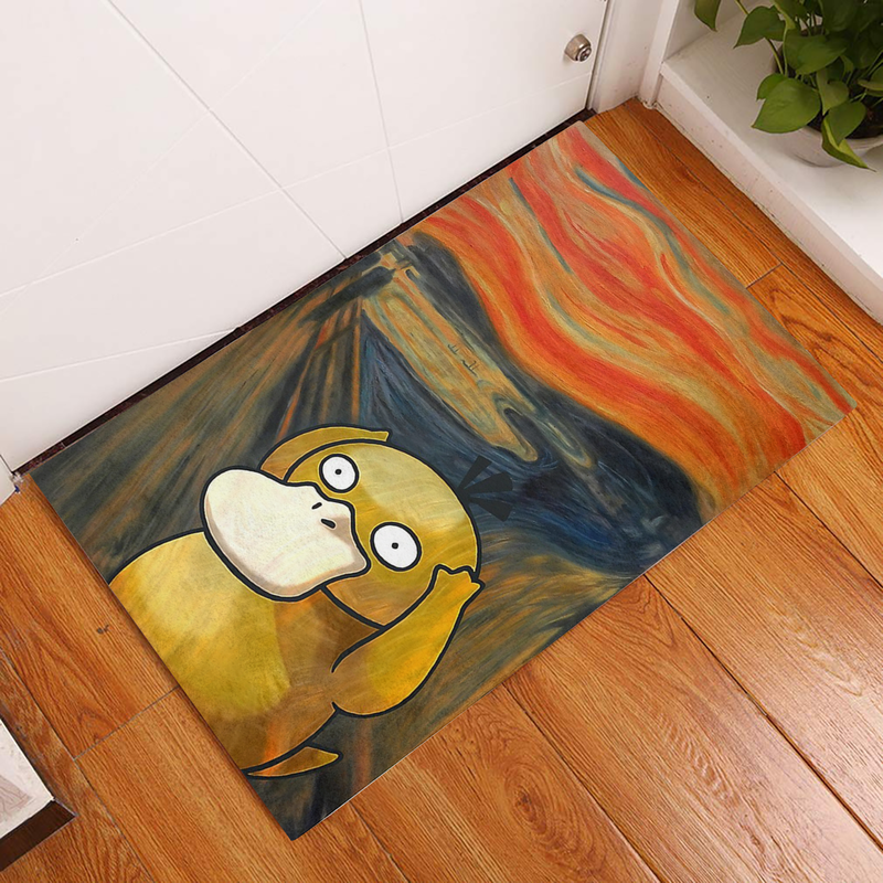 Pokemon Psyduck Painting Doormat Home Decor