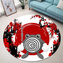 Poliwhirl Pokemon Japan Style Stained Glass Round Rug