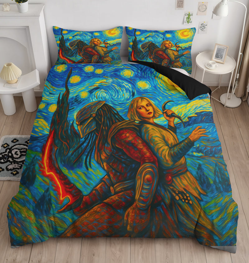 Predator Badlands Dek And Thia Starry Night Bedding Set