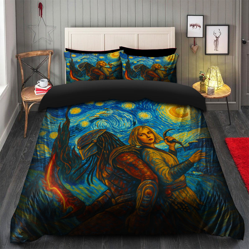 Predator Badlands Dek And Thia Starry Night Bedding Set