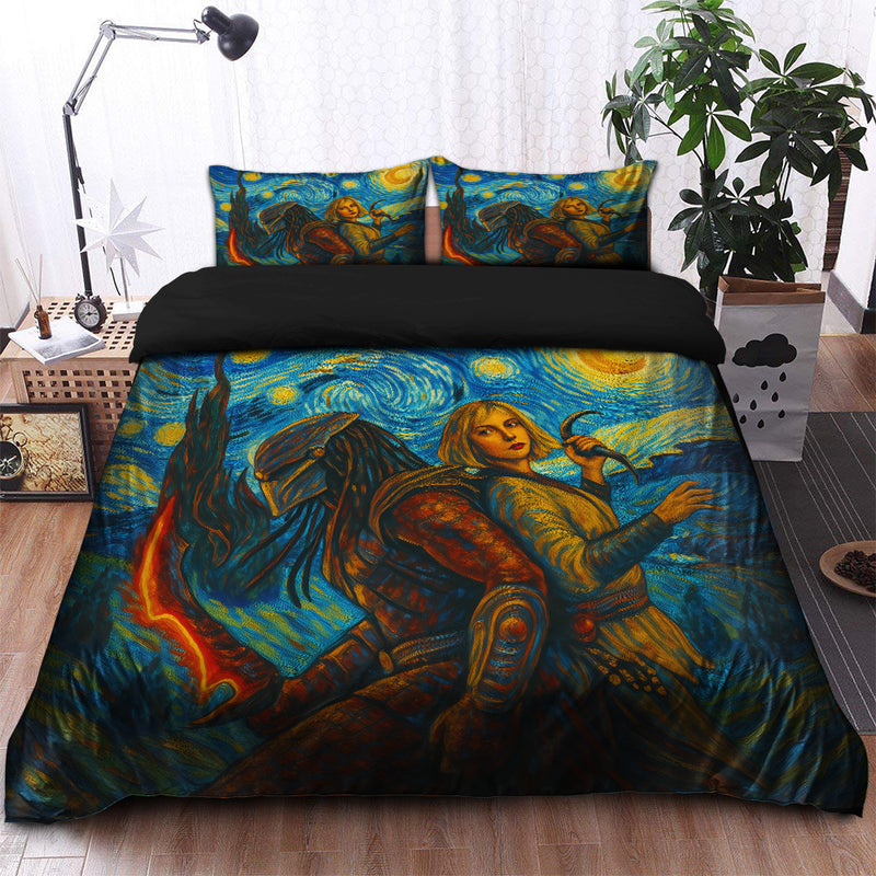 Predator Badlands Dek And Thia Starry Night Bedding Set