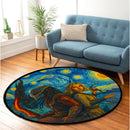 Predator Badlands Dek And Thia Starry Night Carpet Round Rug