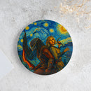 Predator Badlands Dek And Thia Starry Night Wood Decor Coaster - Gift Idea