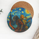Predator Badlands Dek And Thia Starry Night Wood Decor Coaster - Gift Idea