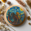 Predator Badlands Dek And Thia Starry Night Wood Decor Coaster - Gift Idea