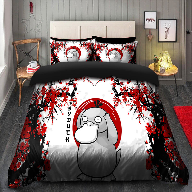 Psyduck Pokemon Japan Style Bedding Set Duvet Cover And 2 Pillowcases