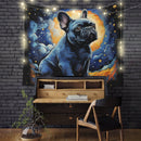 Pug Starry Night Tapestry
